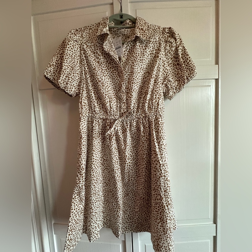 JCrew - NWT Leopard Print Short Sleeve Dress